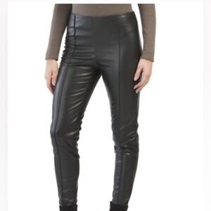 Zac and Rachel faux leather high waisted black Pull On Pants size large